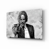 John Wick Glass Wall Art.